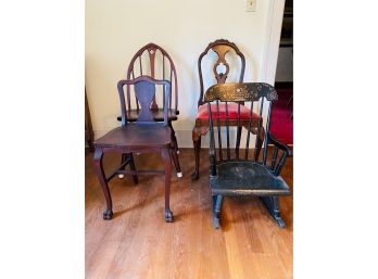 Bundle Of Decorative Antique Occasional Chairs