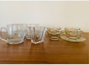 Bundle Of Vintage Glassware