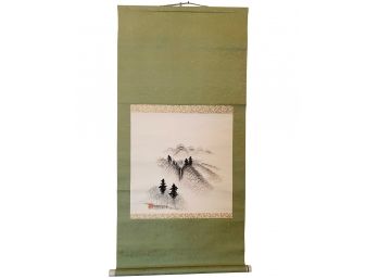 Japanese Art Scroll Wall Hanging