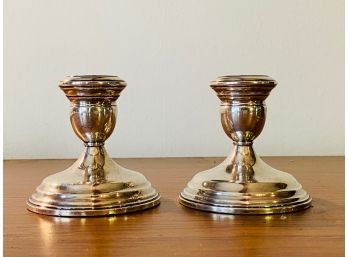 Wallace Sterling Silver Weighted Candle Holders