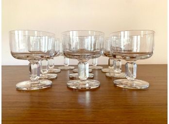 Bundle Of Vintage Stemmed Champagne Glasses