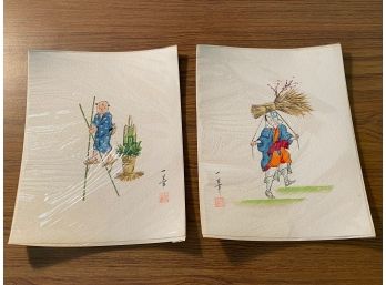 Pair Of Handmade Japanese Art Prints (1 Of 4)