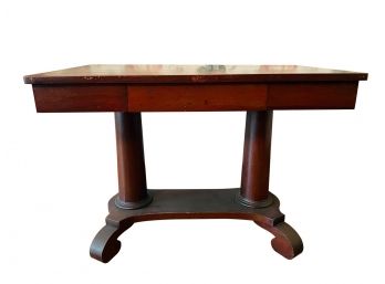 Antique Empire Mahogany Console Table