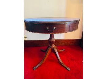 Vintage Mersman Mahogany Colonial Round PedestalTable