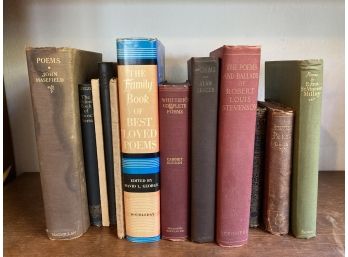 Collection Of Poetry Books Including Longfellow