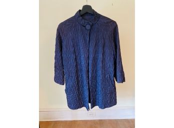 Ruched Silky Fabric Jacket