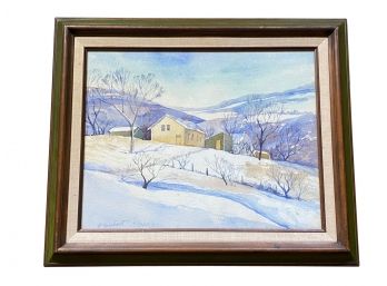 Captivating Watercolor Landscape Signed