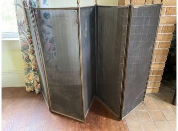 Five Panel Fireplace Screen Extra Long