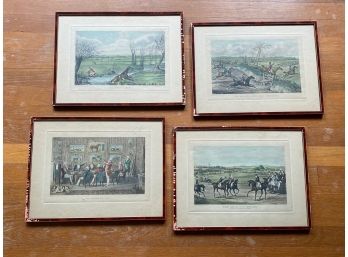 Four Vintage Horse Prints