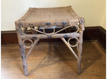 Vintage Wicker Stool