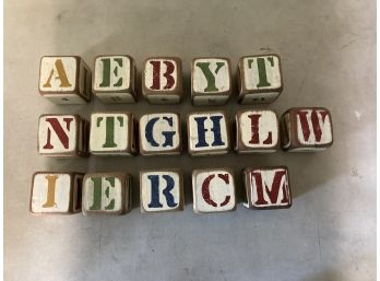 Vintage Letter Blocks