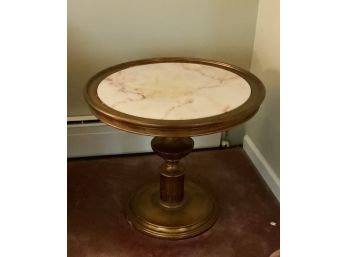 Vintage Marble Top Side Table