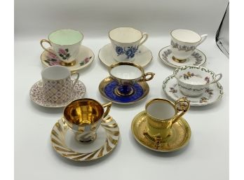 Vintage Tea Cup Lot ~ 8 Tea Cups ~ Bavaria & England