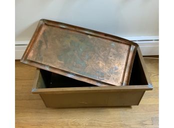 Vintage All Copper Full-sized Foot Locker-  WOW!!!