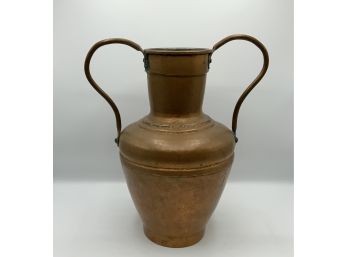 Copper Double Handled Urn