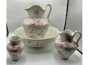 Amazing Set Of Royal Ironstone Pitcher, Bowl & More