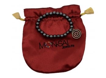 Mon-Sai Hematite Bracelet With Gift Pouch