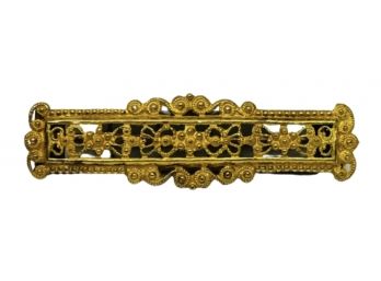 Gold-Plated Edwardian Pin