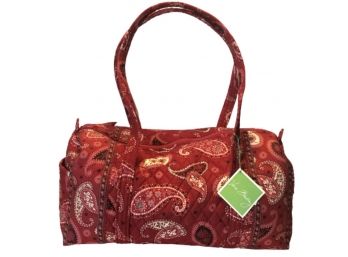 Vera Bradley Red Paisley Overnight Bag -  New With Tags