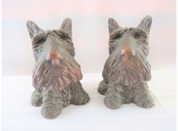 Vintage Scottie Dog Metal Bookends