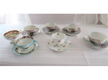 Delicate Teacup Sets Including Nippon And Shelley