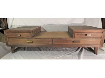 Mid-century Imperial Furniture Mahogany Coffee Table Drawers