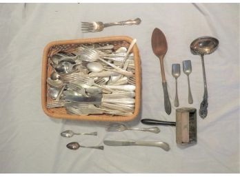 Silverplate Grouping Including Large Handled Tray