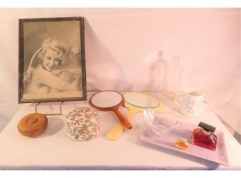 Variety Of Bath Toiletry Grooming Mirrors Bottles Joan Blondell Bathing