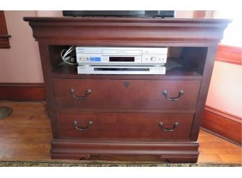 Broyhill Furniture TV Stand Cabinet With 2 Drawers