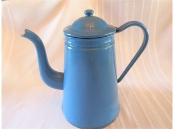 Scandinavian Blue Enamel Coffee Pot