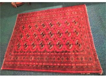 Tekke Turkmen Red Bukhara Persian Area Rug