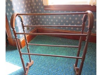 Vintage Wood Quilt Rack