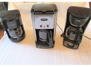 Trio Of Coffee Makers Cuisinart