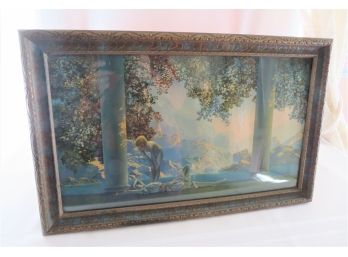 Antique Framed Maxfield Parrish Lithograph 'Daybreak'