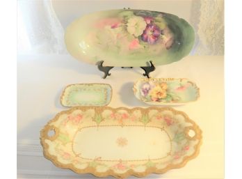 Hand Painted Floral Limoges China Servingware