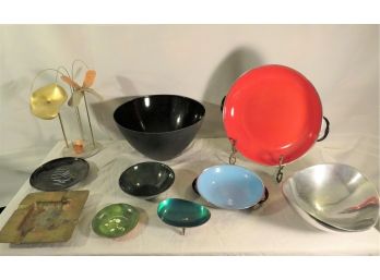 Mid-century Modern Bowls And Enamel Kitchen Krenit Bowl