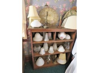 Large Antique And Vintage Glass Lamp Shades Sconces