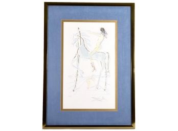 Signed Salvador Dali Framed Artist Edition Etching 'The Beloved Is As Fair As A Company Of Horses' With COA