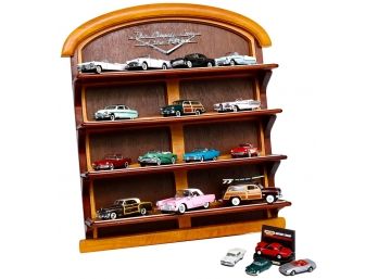 The Classic Cars Of The 50's Shelving Unit With Model Cars