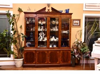 Hekmen Lighted Breakfront China Cabinet