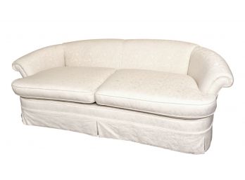 Elegant Two Cushion Rolled Arm Custom Made Sofa