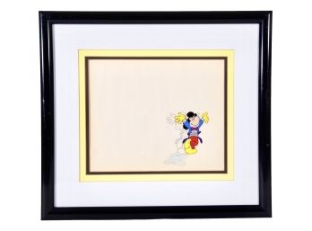 Framed Disney Animated Art Production Cell 'Mickey Mouse P-Cell' (RETAIL $2,200)