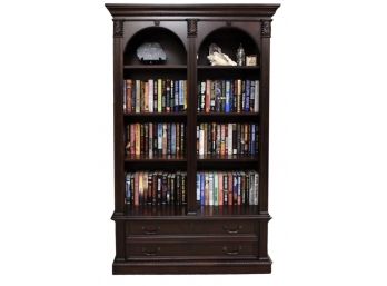 Wynwood Wellington Double Bookcase In Garnet Cherry (1 Of 5)