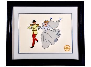 Walt Disney Company Limited Edition Original 'Cinderella' Serigraph Dated 1950