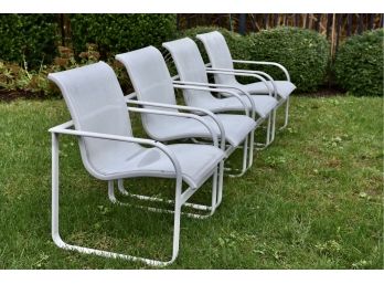 Set Of Four Brown Jordan Outdoor Patio Chairs