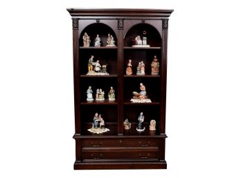 Wynwood Wellington Double Bookcase In Garnet Cherry (4 Of 5)