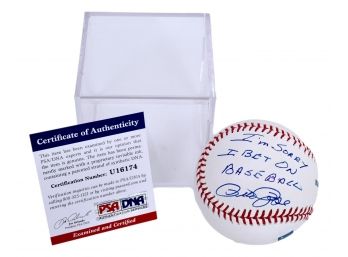 Authentic Pete Rose Signed Baseball 'I'm Sorry I Bet On Baseball'