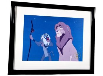 The Disney Store 1995 Exclusive Commemorative Lithograph 'Simba And Rafiki'