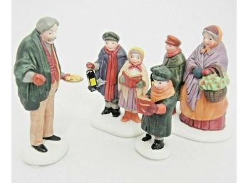 Department 56 Heritage Village Collection 'Carolers On The Doorstep' 4 Piece Set