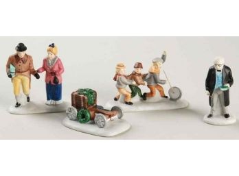 Department 56 Heritage Village Collection 'Nicholas Nickelby' 4 Piece Set